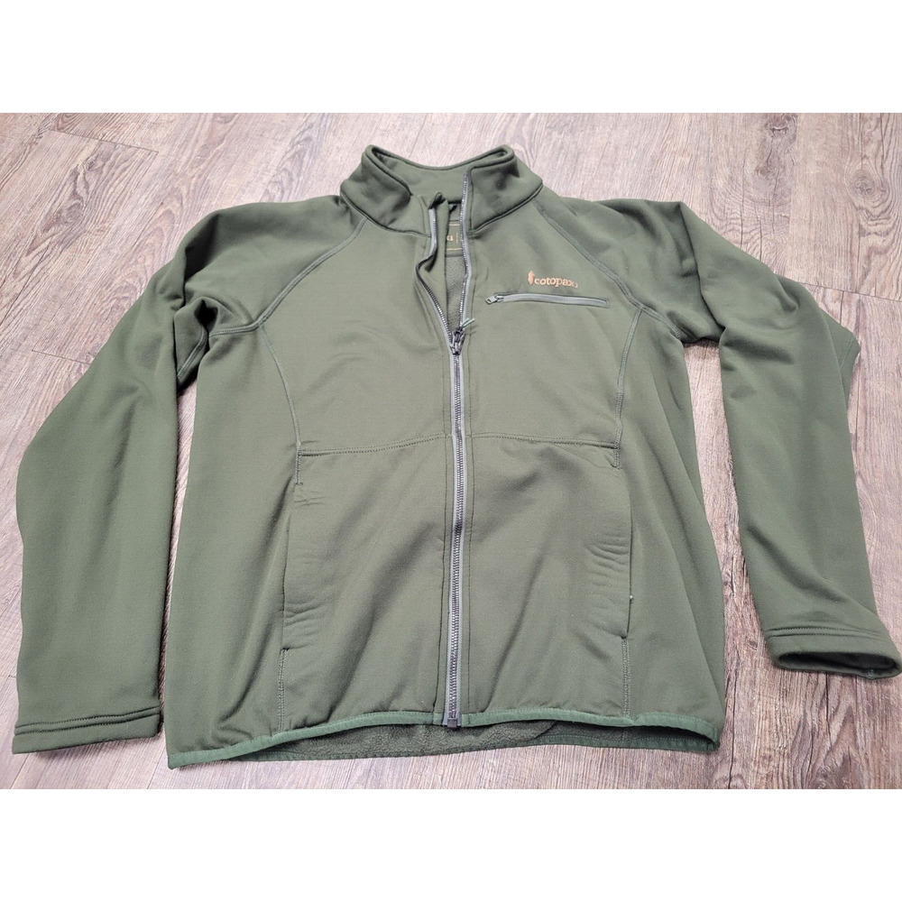 Cotopaxi Dark Sage Olive Green Sambaya Fleece Full Zip Jacket Long Sleeve Top